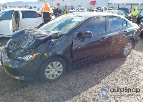 2012 Honda Civic Lx из США, поврежденный, VIN JHMFB2F51CS000387